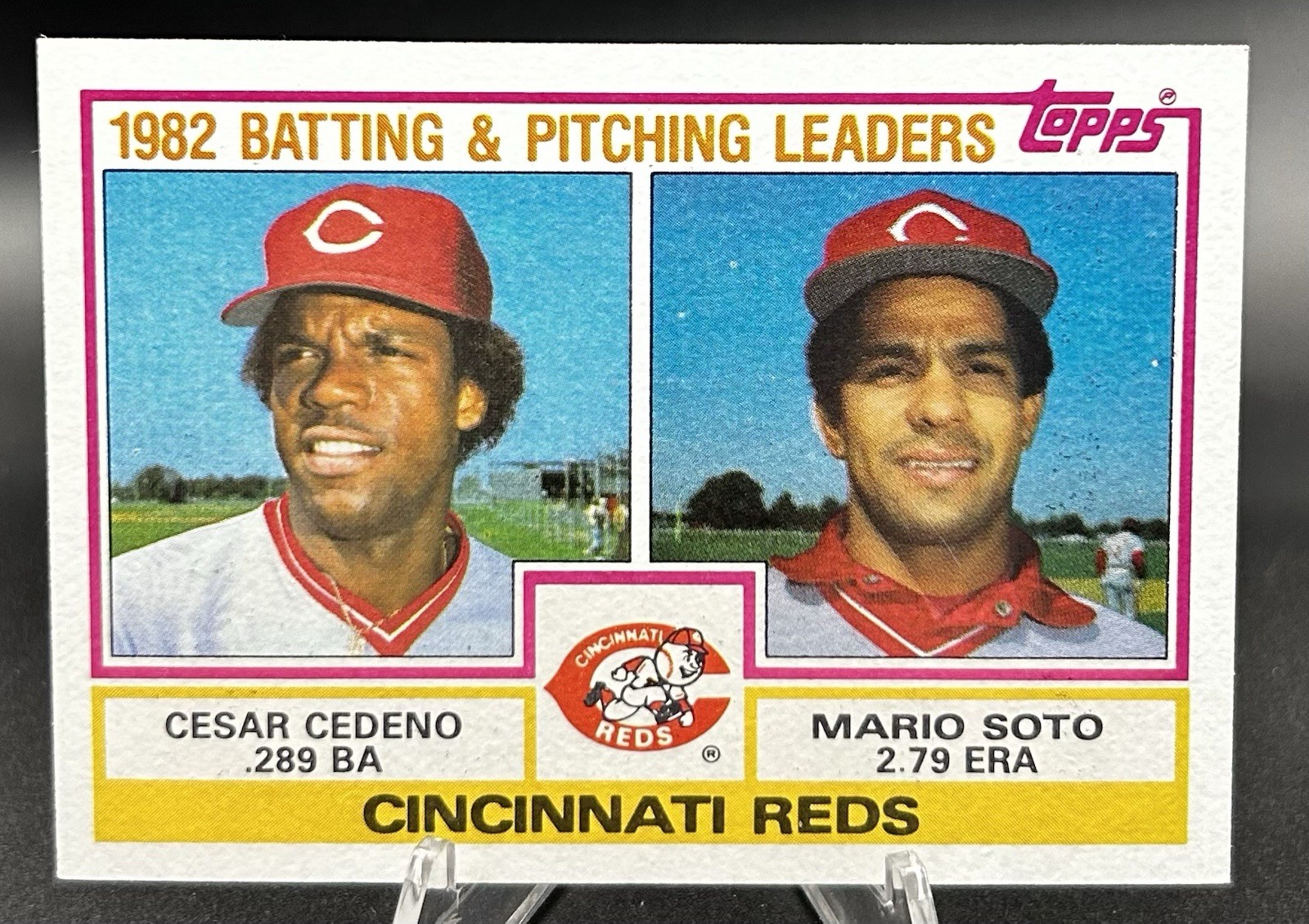 1983 Topps – Team Checklist Cesar Cedeno, Mario Soto #351 Cincinnati Reds*