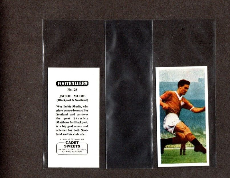 1959 Cadet Sweets (19mm Text) JACKIE MUDIE #28 [NrMt-Mint] QTY