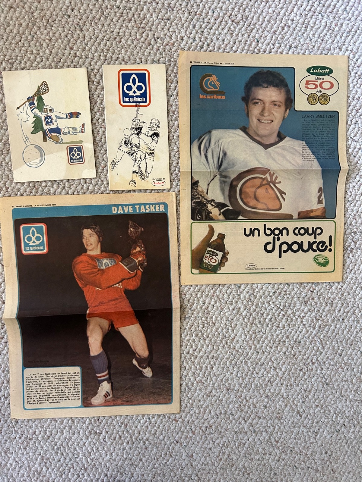 Rare 1974/1975 National Lacrosse League Memorabillia