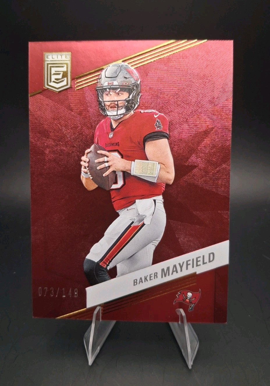 Baker Mayfield 2023 Donruss Elite /149 Red Buccaneers Color Match