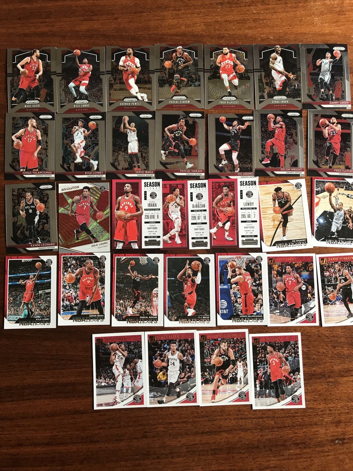 Toronto Raptors Includes VanVleet, Ibaka, Lowry, Siakam, Leonard Option #1