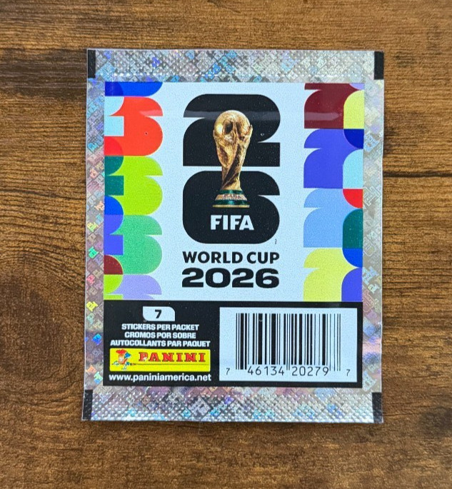 (1) Sealed Pack (7 Stickers) 2026 Panini World Cup Fifa World Cup Fuchsia Costco