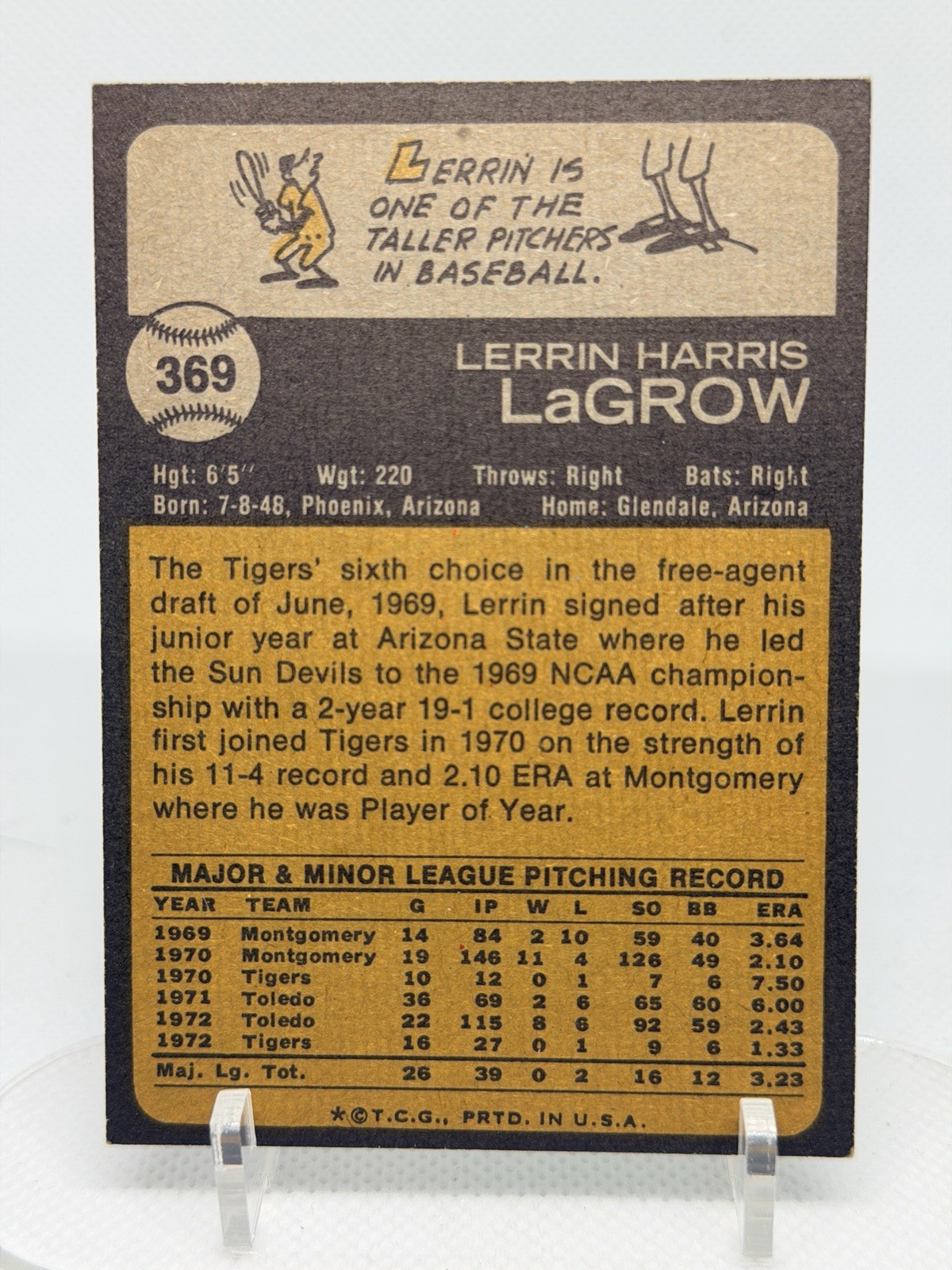 2022 Topps Heritage – 1973 Topps Lerrin LaGrow 50th Anniversary Stamped Buybacks