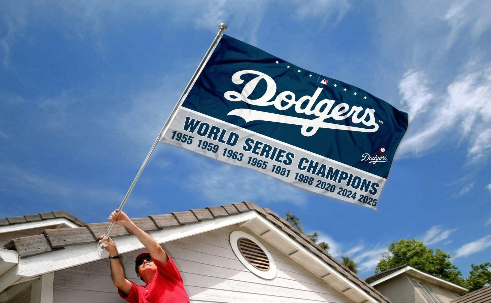 Los Angeles Dodgers Premium 3×5 ft Flag LA MLB Baseball Banner