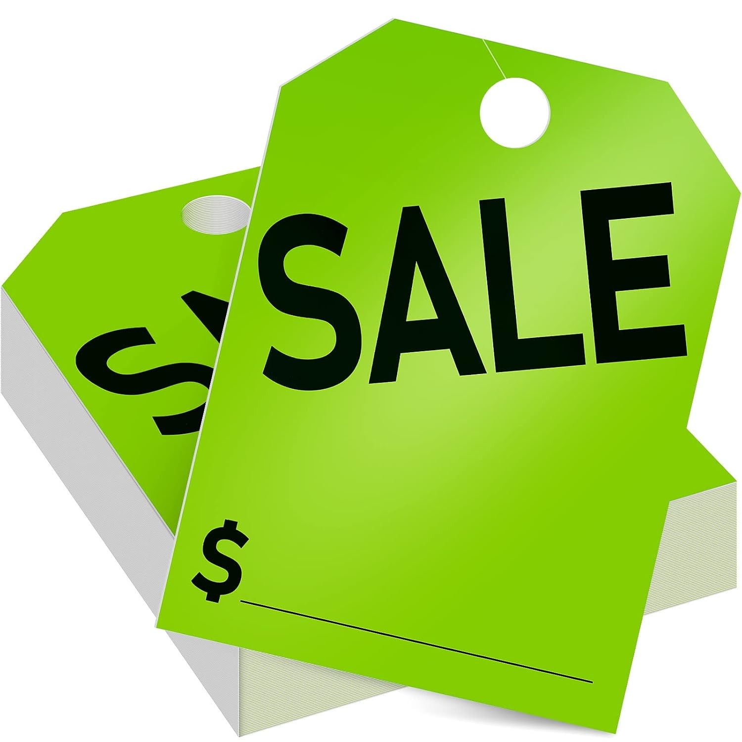 Car Dealer Tags Car Sale Signs Green Car Dealership Tag 8.5 x 11.8 Inches Car