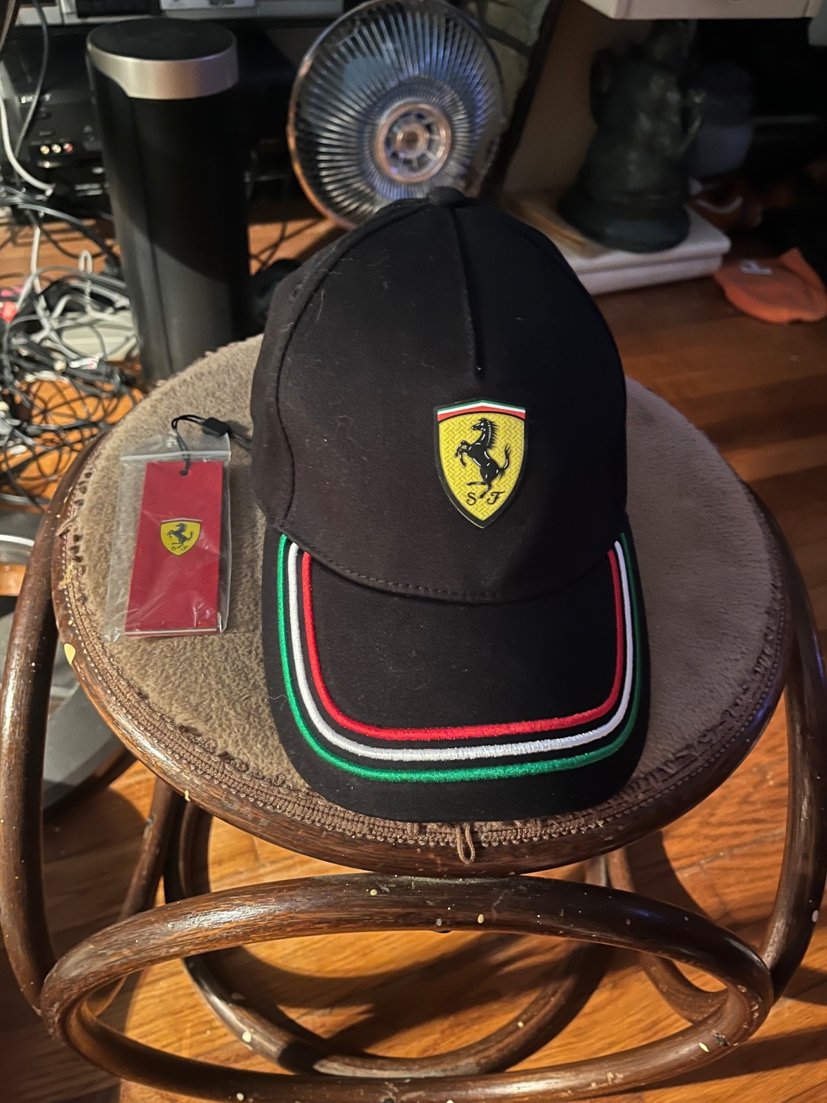 SCUDERIA FERRARI Hat Cap Black One Size Fits All New With Tags