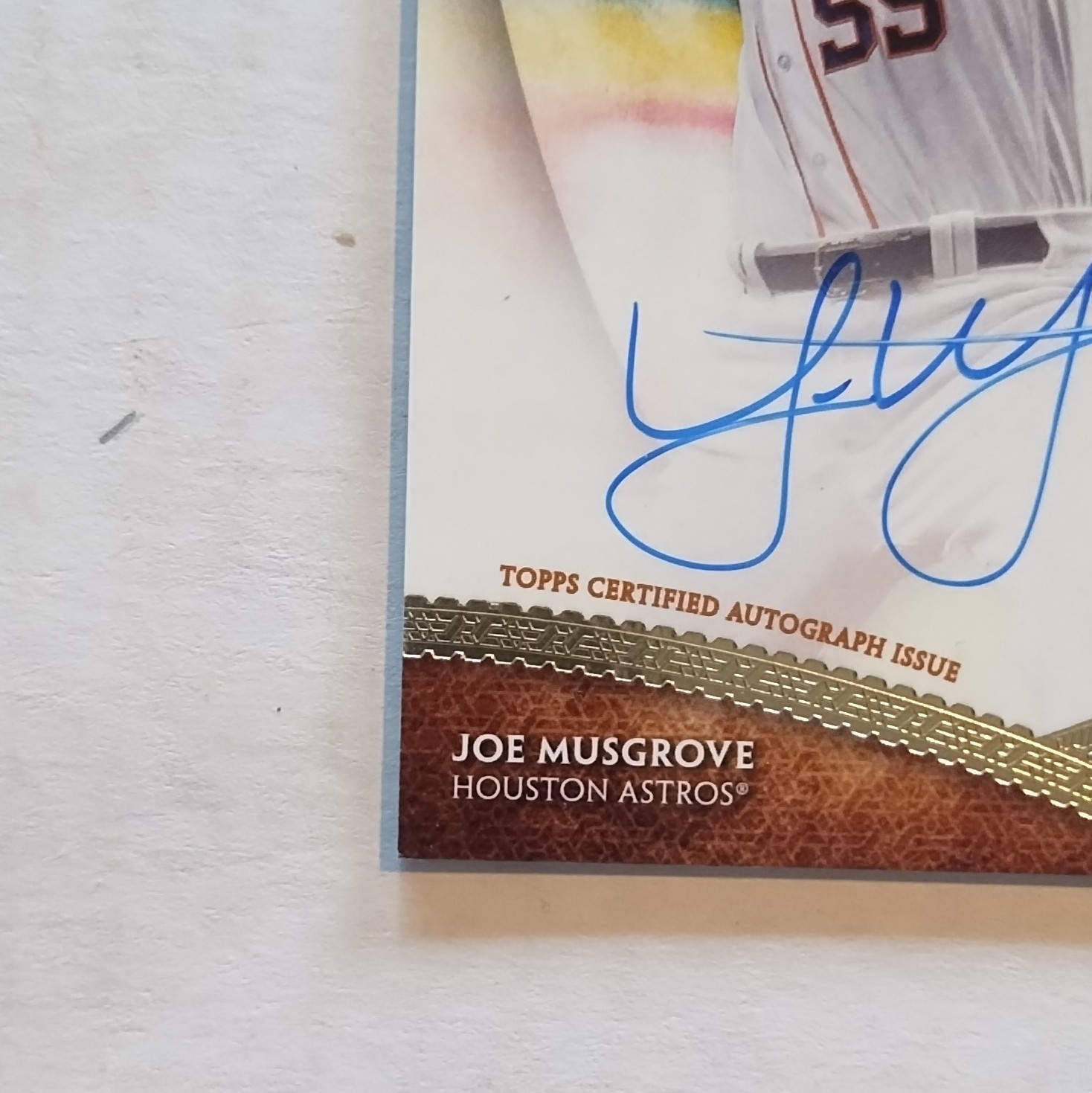Topps 2017 Tier One Breakout Autographs Joe Musgrove Astros RC Auto BOA-JM /300