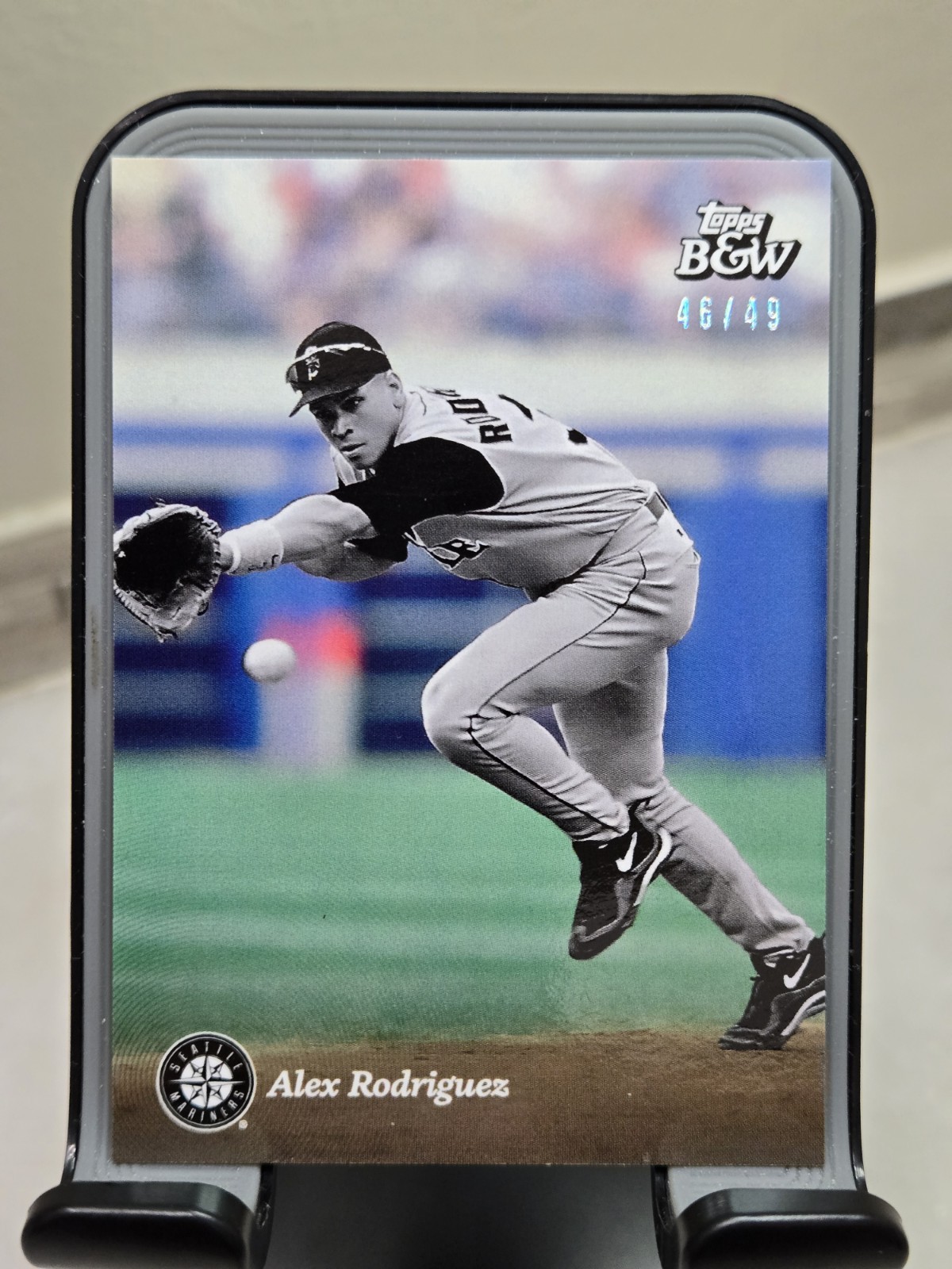 Topps 2023 Black & White Alex Rodriguez Seattle Mariners #44 Background /49