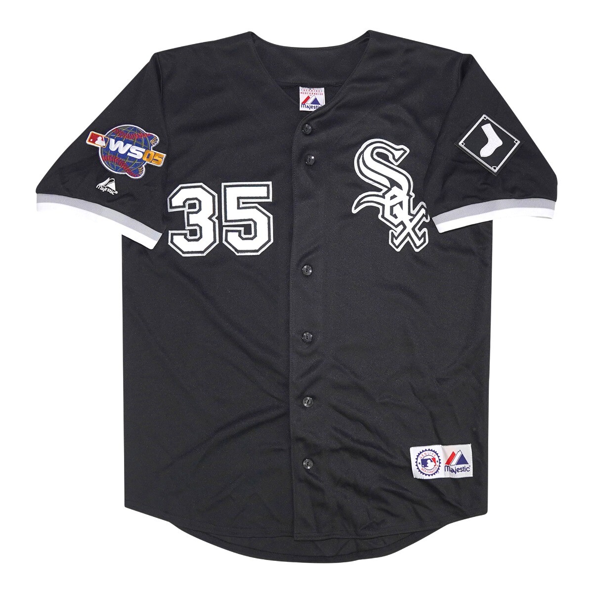 Frank Thomas Chicago White Sox 2005 World Series Alt Black Men’s Jersey (S-3XL)