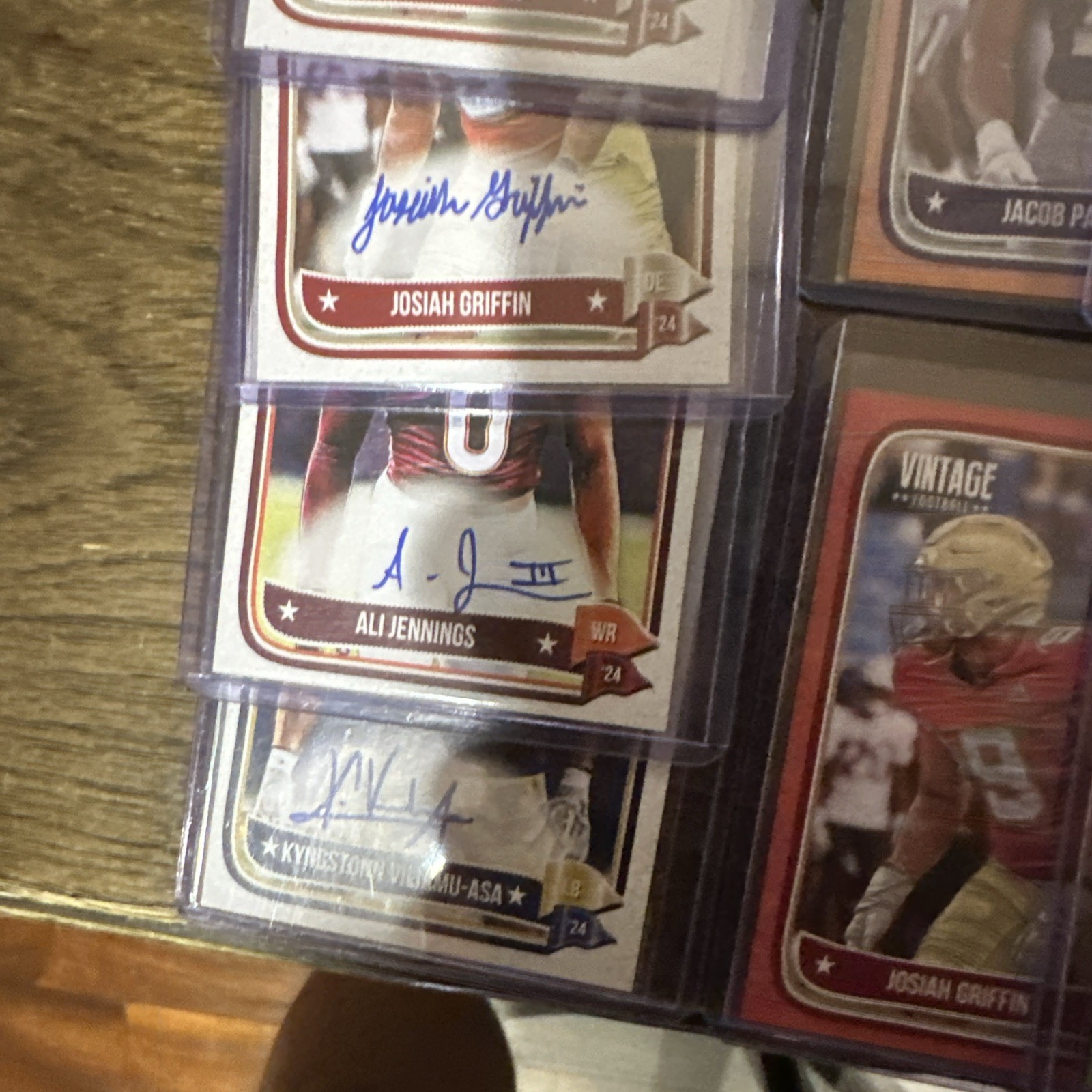 2024 ONYX Vintage Football Mega Lot (24) Cards Includes 12 Autos And 12 Numbered