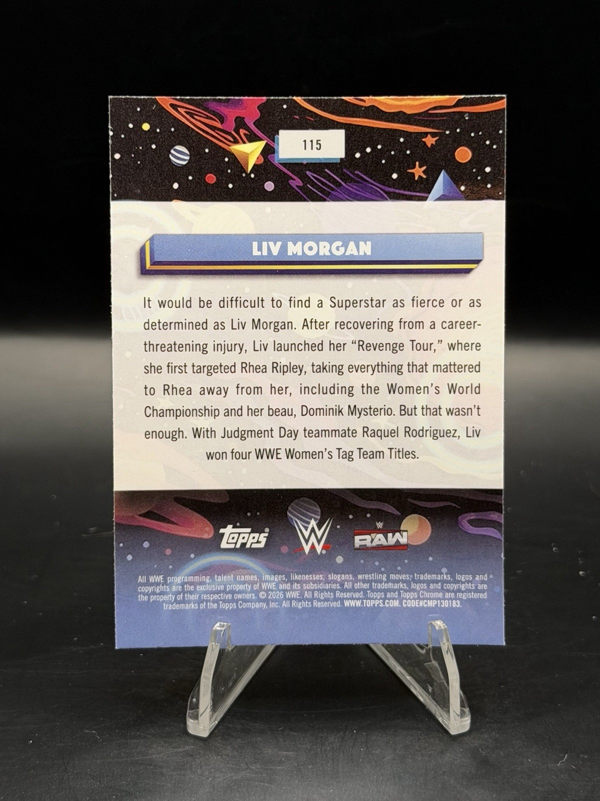 2026 Topps Chrome Cosmic #115 Liv Morgan
