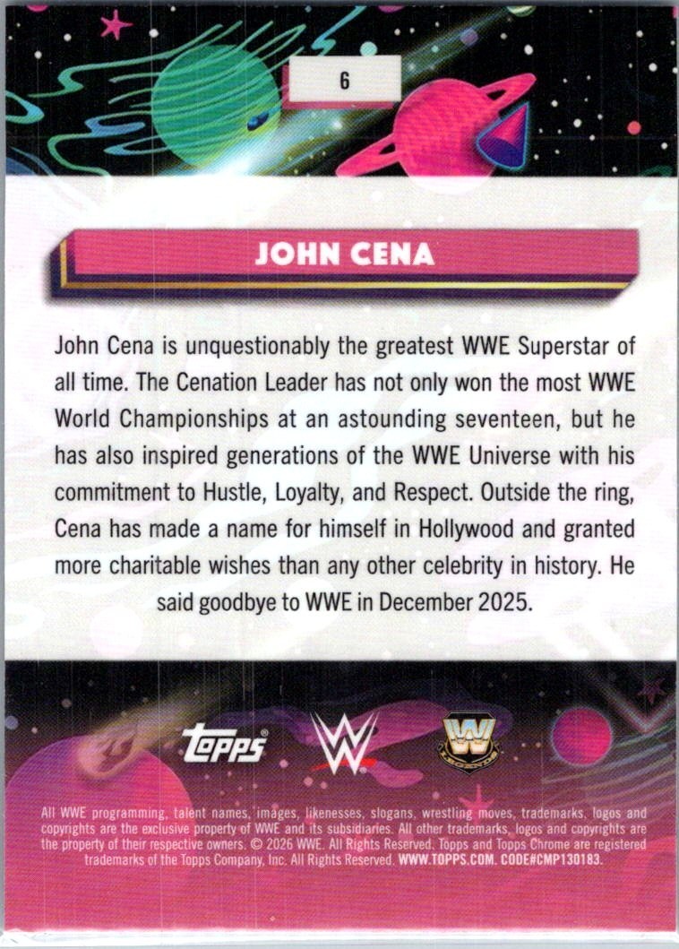 2026 Topps Chrome COSMIC WWE Complete Your Set #1-200 You Pick Buy 3 Get 1 Free