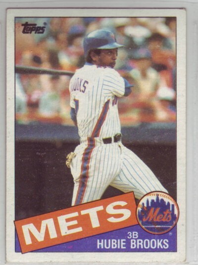 1985 Topps Baseball New York Mets Complete Team Set