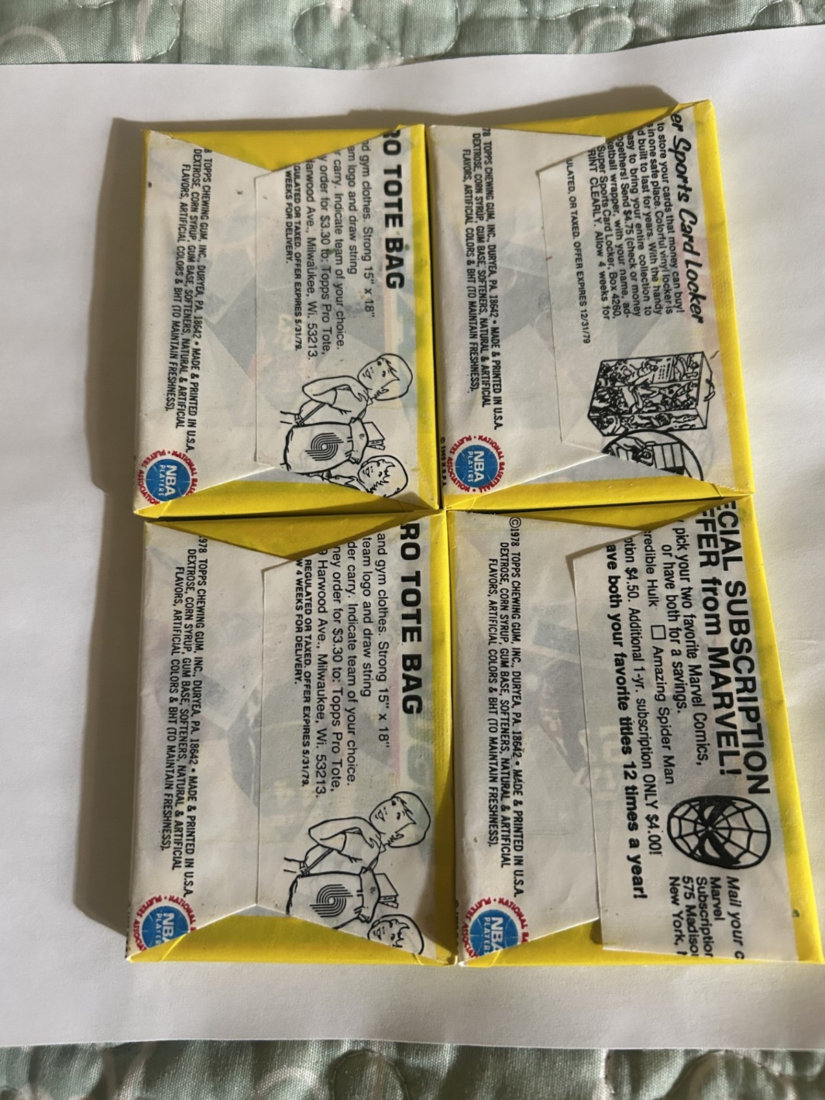 1978-79 Topps Basketball Wax Pack Jabbar Erving Factory Sealed From Unopened Box