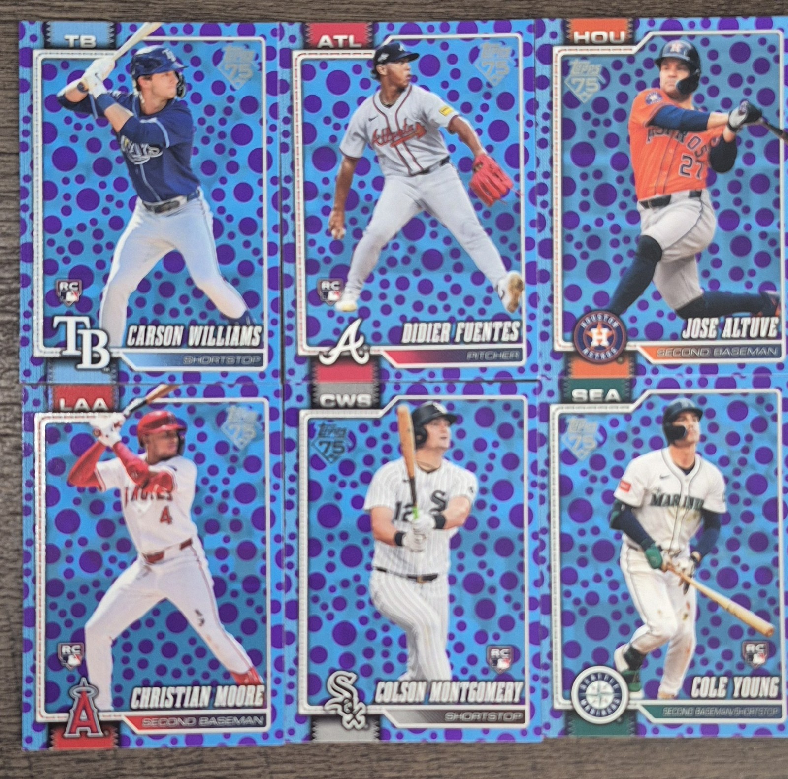 2026 Topps Series 1 Purple & Blue Polka Dots – Lot Of 10 – Multiple RC SP