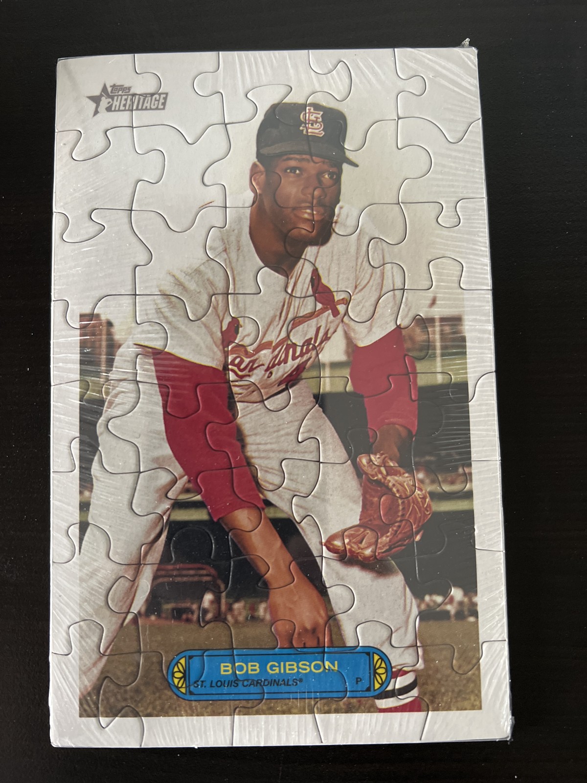 2023 Topps Heritage #74PB-40 Bob Gibson 1974 Topps Puzzles Box Loaders