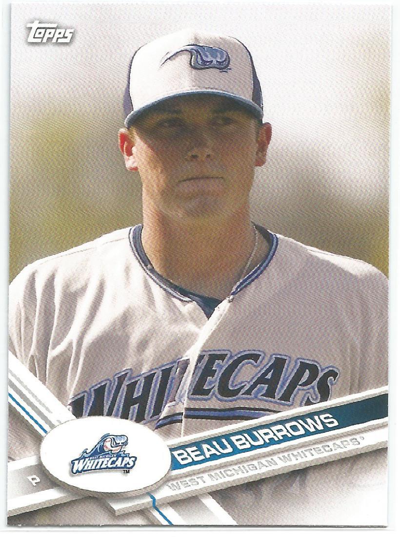 Beau Burrows Detroit Tigers 2017 Topps Pro Debut