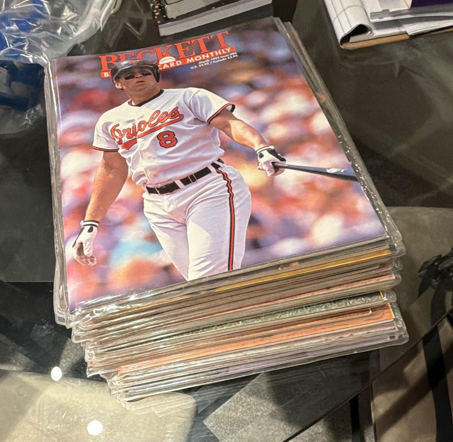 Beckett Baseball Card Monthly Magazine Lot 1992 English Baseball Orioles A’s