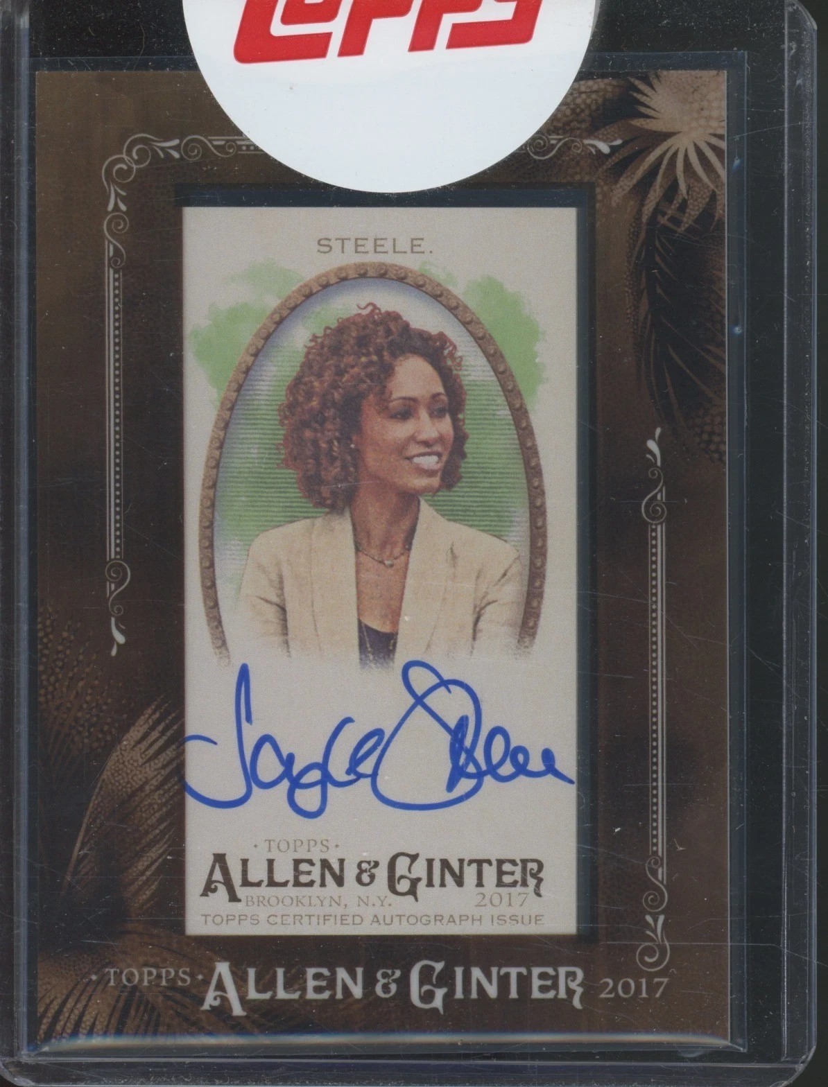 SAGE STEELE 2017 Topps Allen & Ginter Auto Autograph ESPN TV SportsCenter NBA