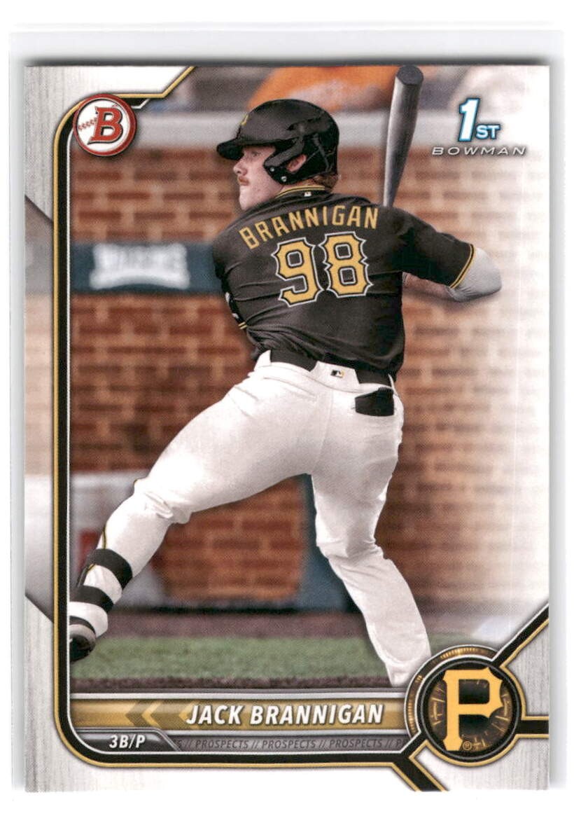 Jack Brannigan 2022 Bowman Draft Baseball #BD-154 Pittsburgh Pirates