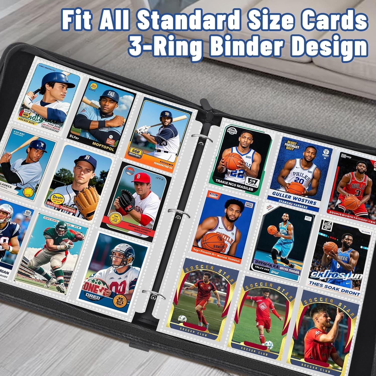 1800 Pocket 100 Sheets Trading Card Album Binder Protector Page Sleeves Baseball