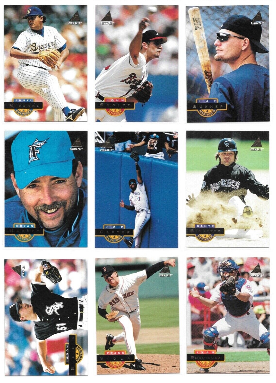 1994 Pinnacle Baseball Trading Cards / Choose From List #s 251-500 / mb19