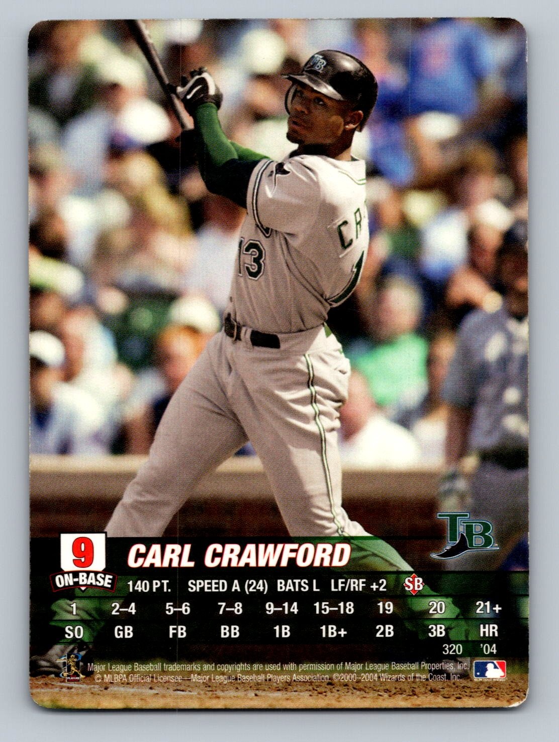 2004 MLB Showdown Carl Crawford #320