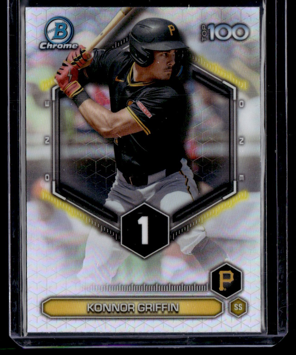 KONNOR GRIFFIN 2026 BOWMAN SCOUTS TOP 100 REFRACTOR PITTSBURGH PIRATES #BTP-1