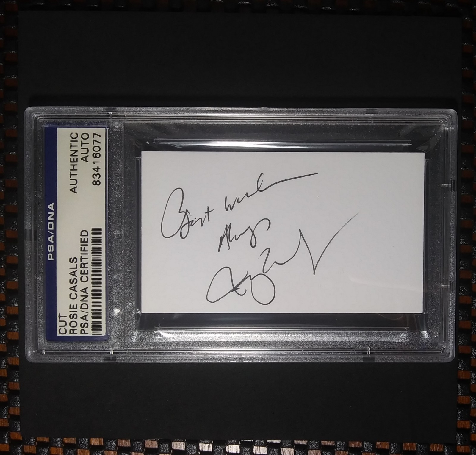PSA Certified Authentic Autograph CUT #_RC Rosie Casals USA WOMEN’s TENNIS GOAT