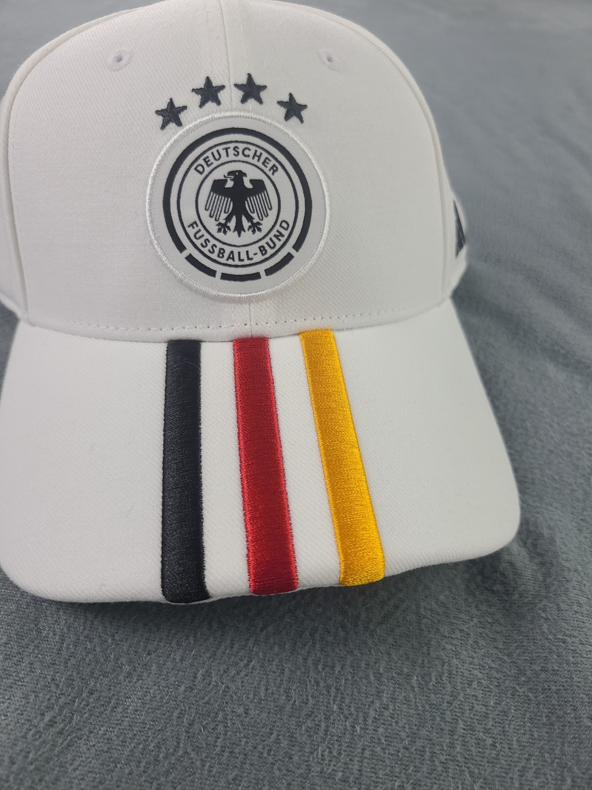 adidas Adult Germany 2026 Team Logo Adjustable Hat In White One Size