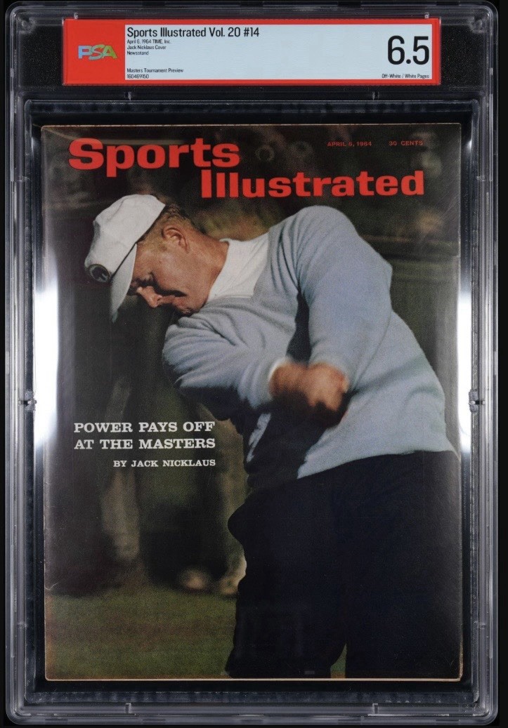 1964 Sports Illustrated – Jack Nicklaus – Newsstand – PSA 6.5