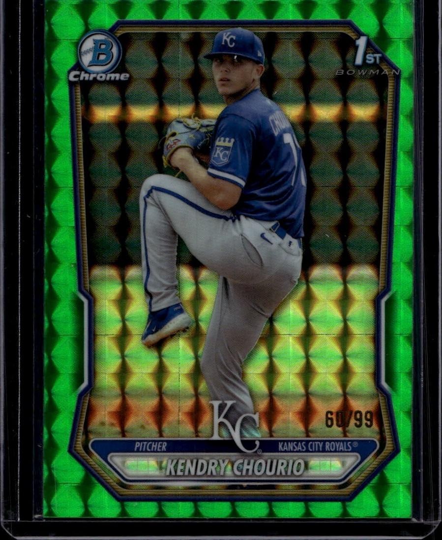 2026 Bowman #BCP-7 Kendry Chourio Chrome Prospects Green Geometric #/99