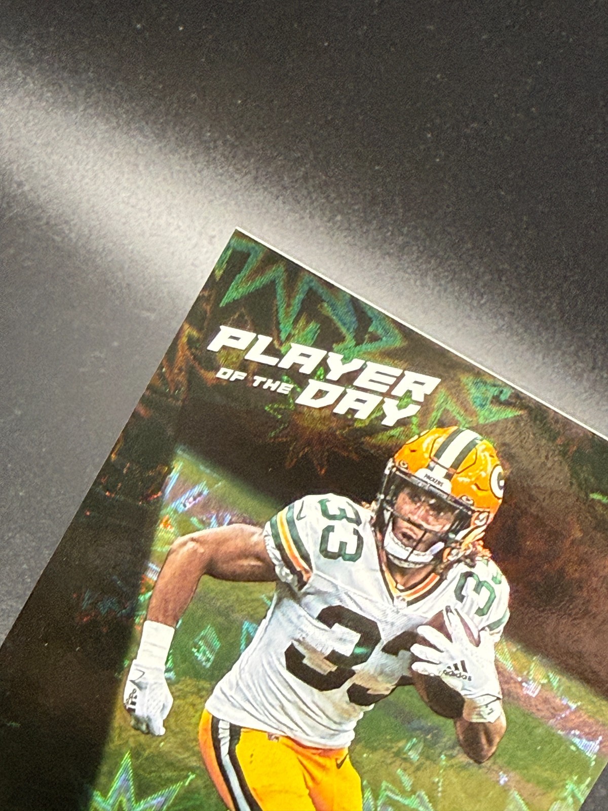 Aaron Jones 2021 Panini Player of the Day KABOOM! #d 30/99 Green Bay Packers SSP
