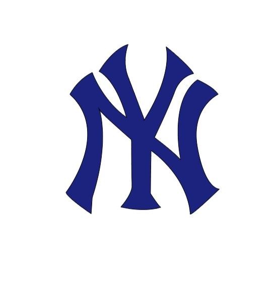 NY New York Yankees Iron on HTV Heat Transfer Logo Baseball