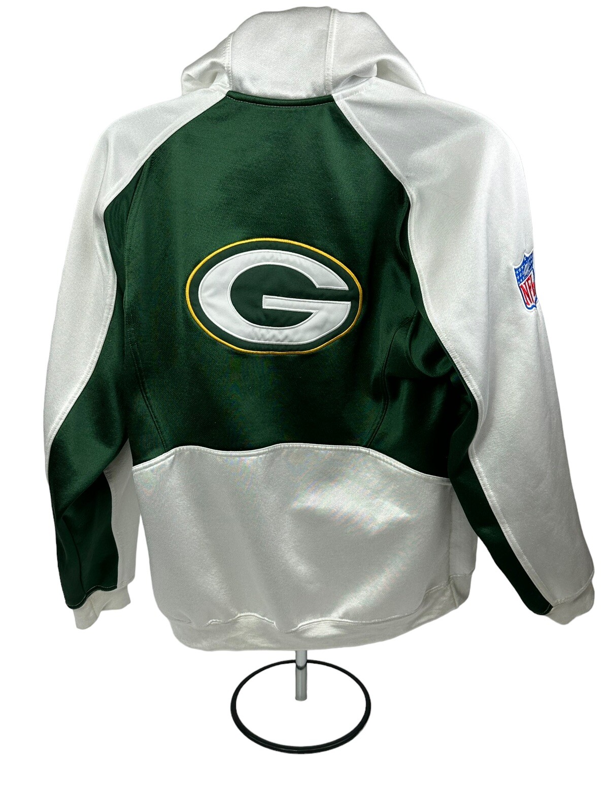 Green Bay Packers Hoodie Mens Medium Multicolor Reebok Stitched Sweatshirt