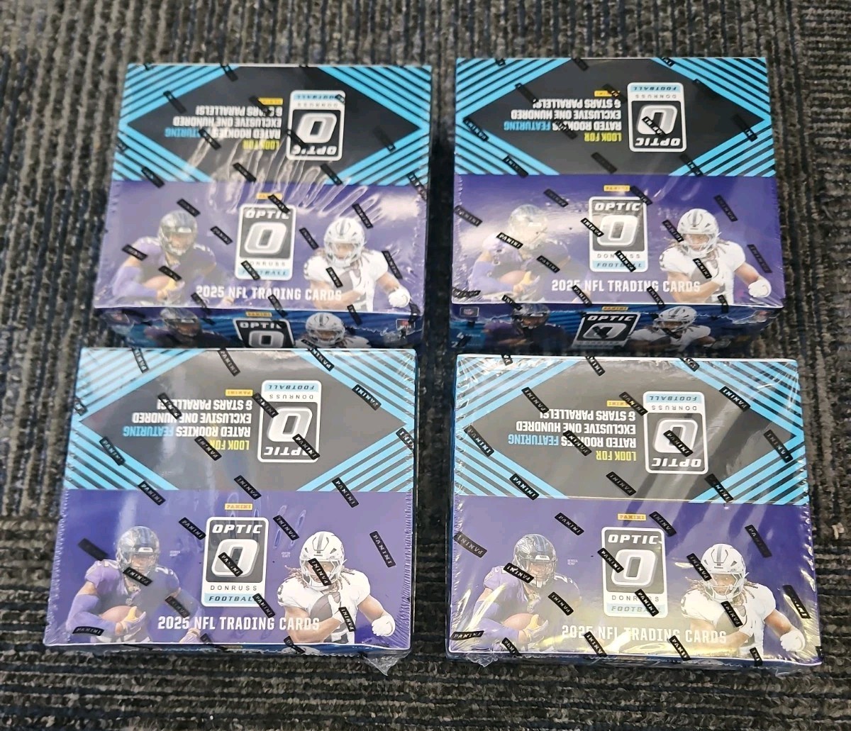 2025 Panini Donruss Optic Football NFL Retail Box 20 Packs **4 BOX LOT**