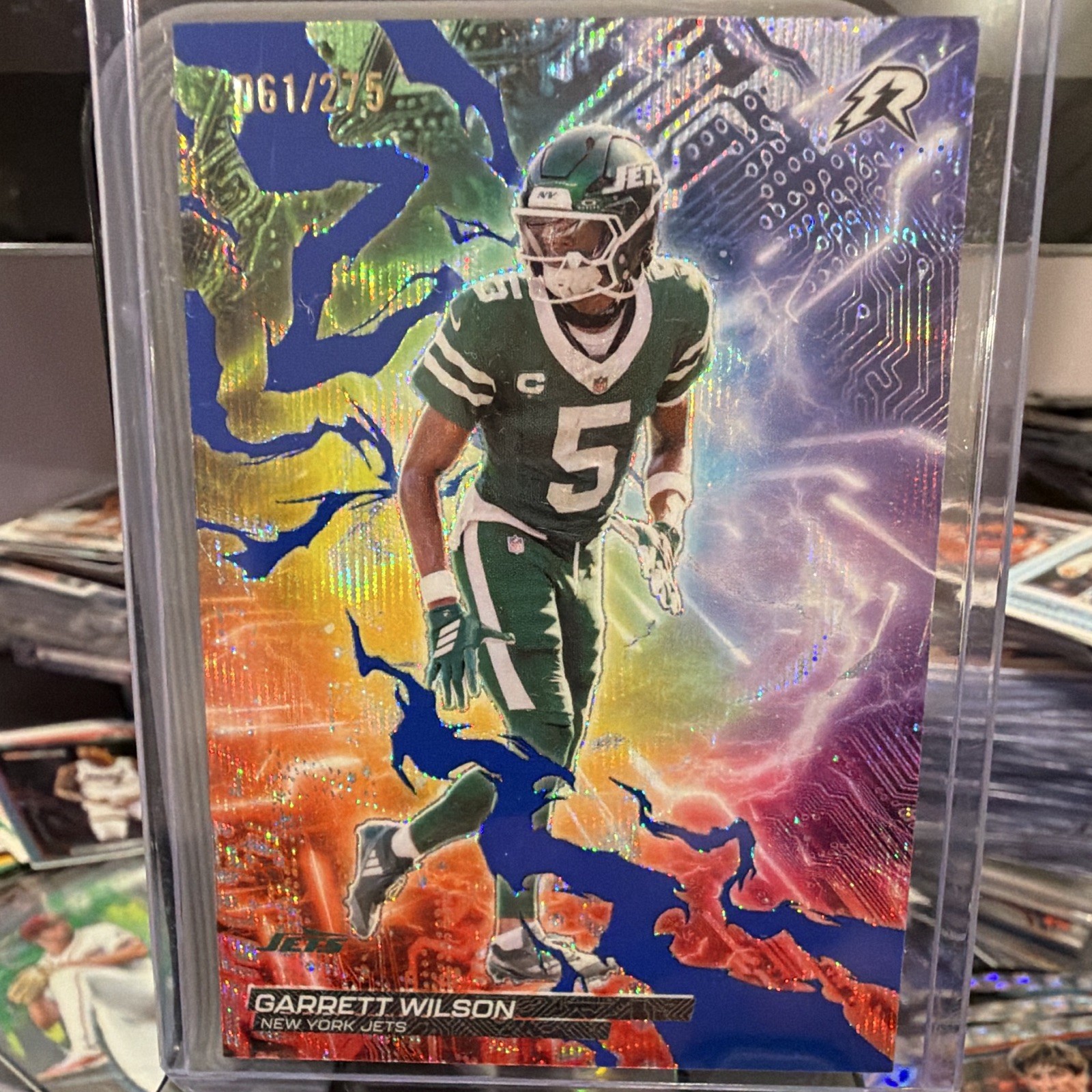 Topps 2026 Garrett Wilson Circuit Breakers Insert CB-17 Jets Serial #061/275