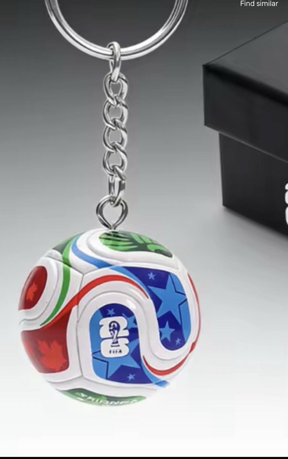 FIFA 2026 World Cup Mini Soccer Ball Keychain – FIFA Trionda – 1.5” Hard Ball