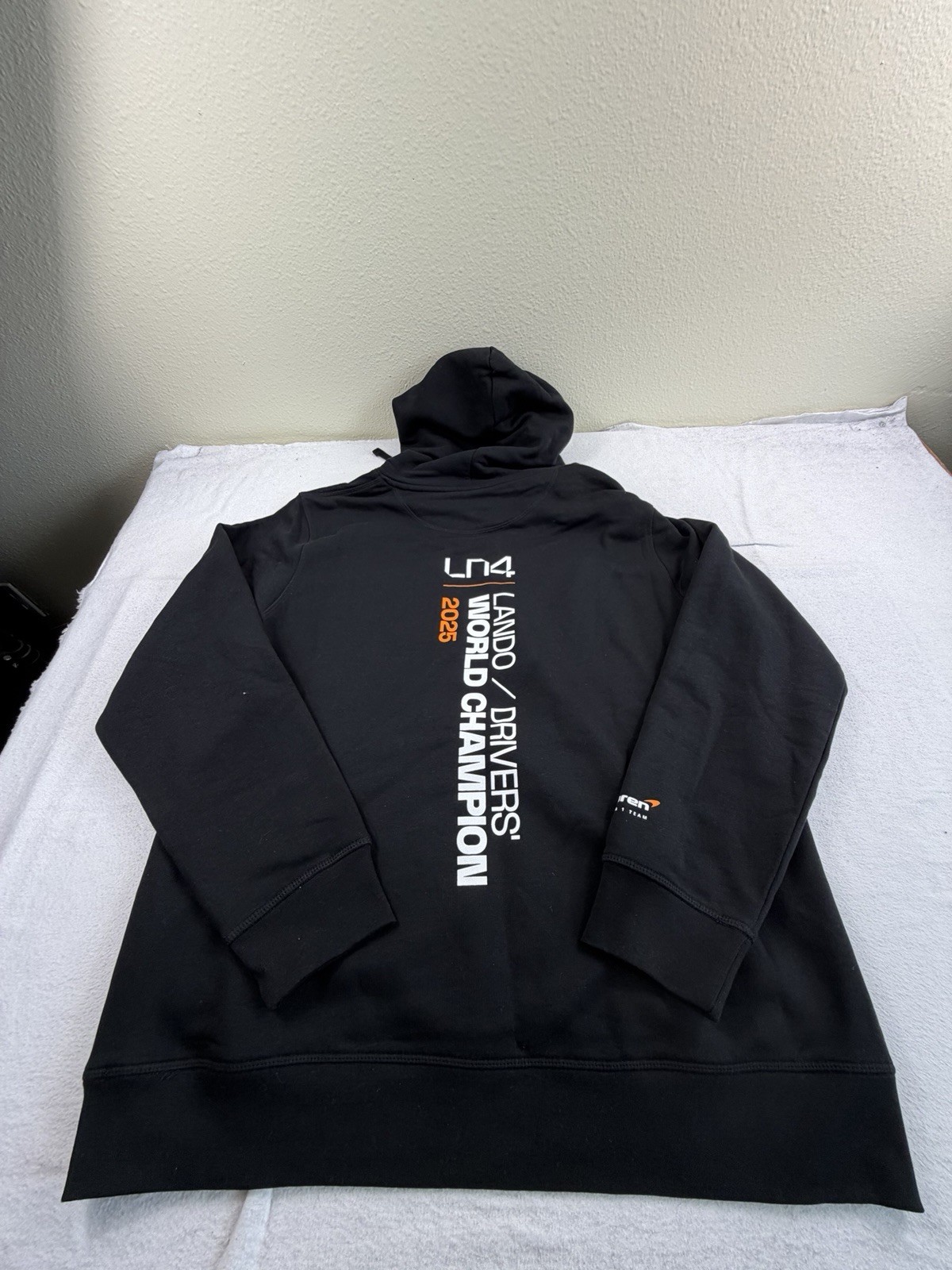 McLaren Formula 1 Team Sweatshirt Mens Black F1 Racing Castore Hoodie 2XL New