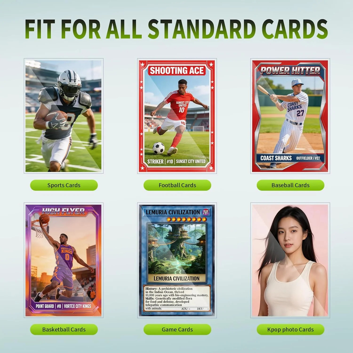600 Counts Card Sleeves for Trading Cards, Soft Penny Sleeves Clear Baseball Car
