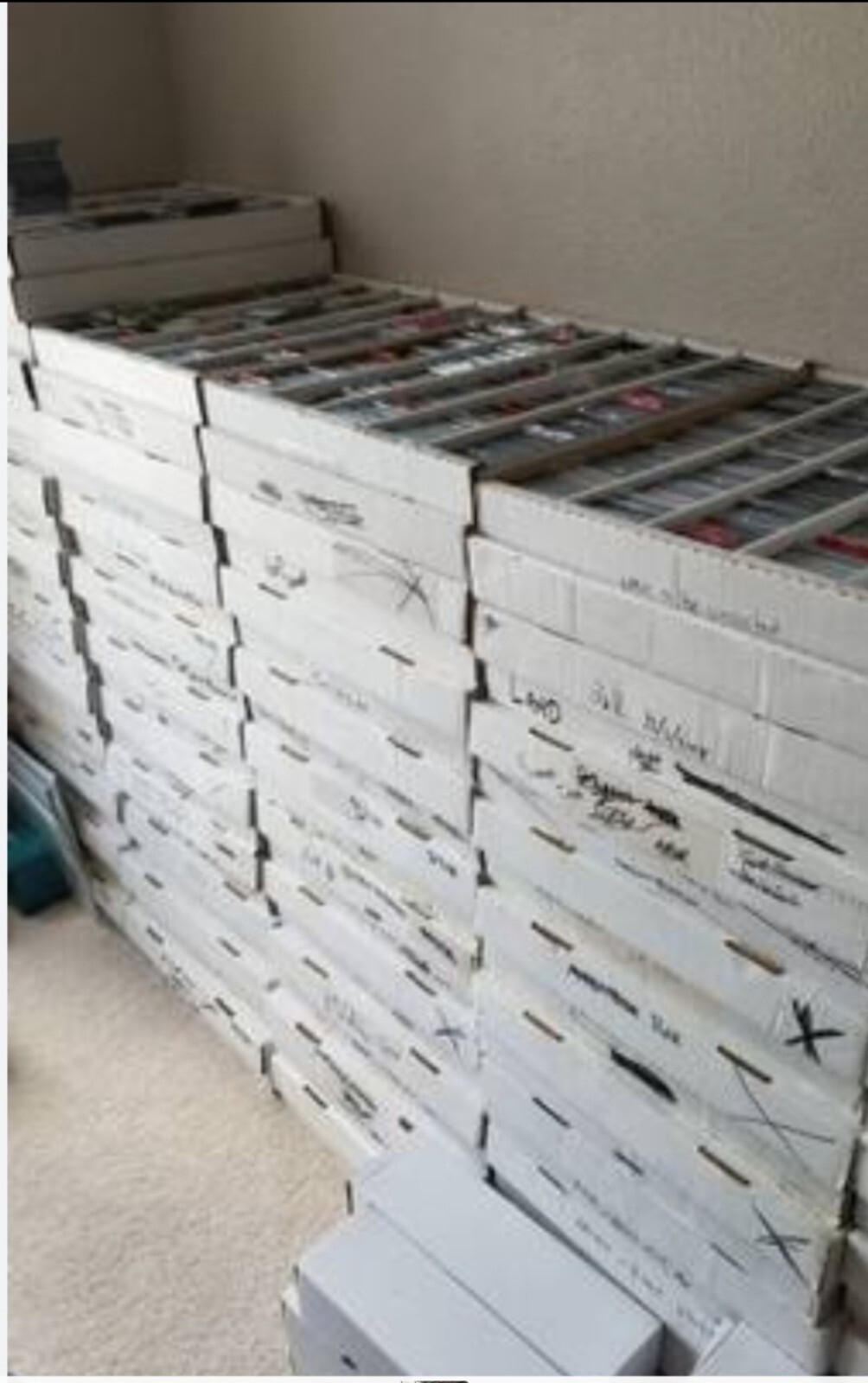 Huge NBA sportscards collection storage unit find Over 2 million cards Free S+H