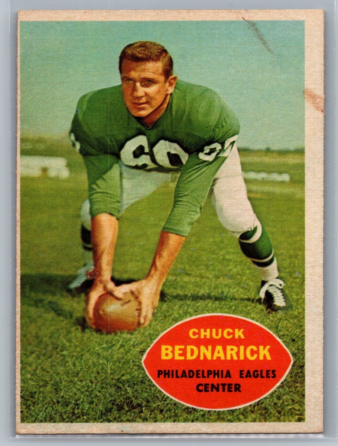 1960 Topps – Chuck Bednarik #87 ST – HOF VG-EX