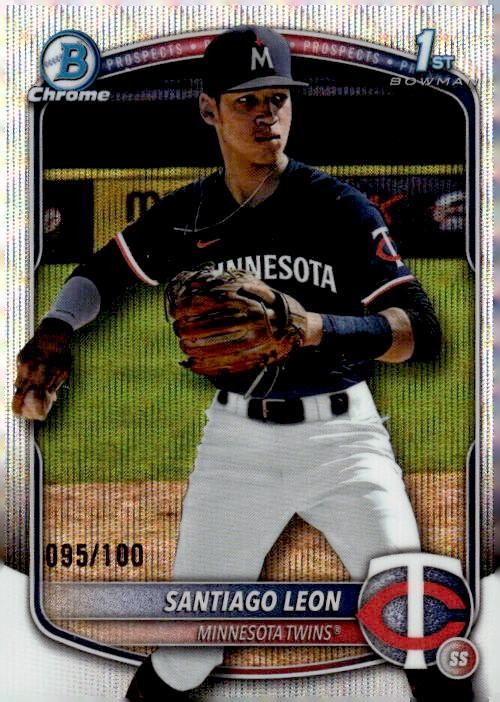 2025 Bowman Chrome #CPA-SL Santiago Leon Prospect Autographs White /100