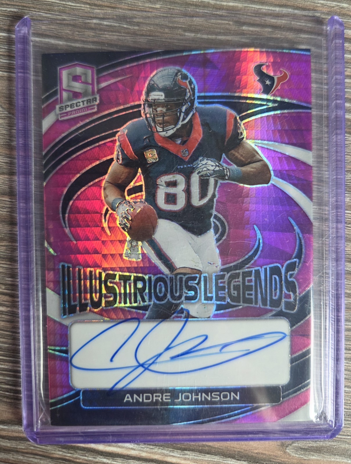 2023 Panini Spectra Andre Johnson Illustrious Legends On Card Autograph #5/15