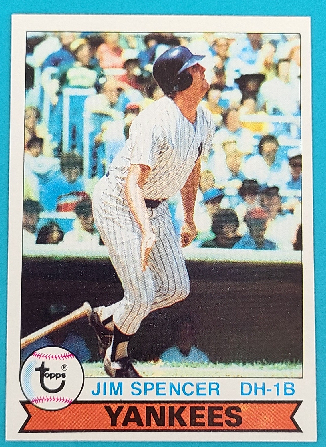 1979 Topps Burger King #17 Jim Spencer New York Yankees Baseball Card H4