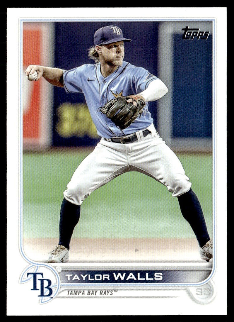 2022 Topps Update Taylor Walls Tampa Bay Devil Rays #US108