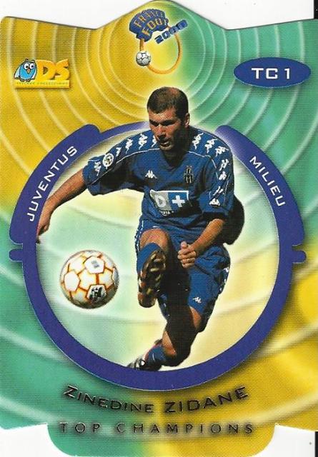1999-2000 DS France Foot 2000 ‘Top Champions’ Die-Cut Card Different Variations