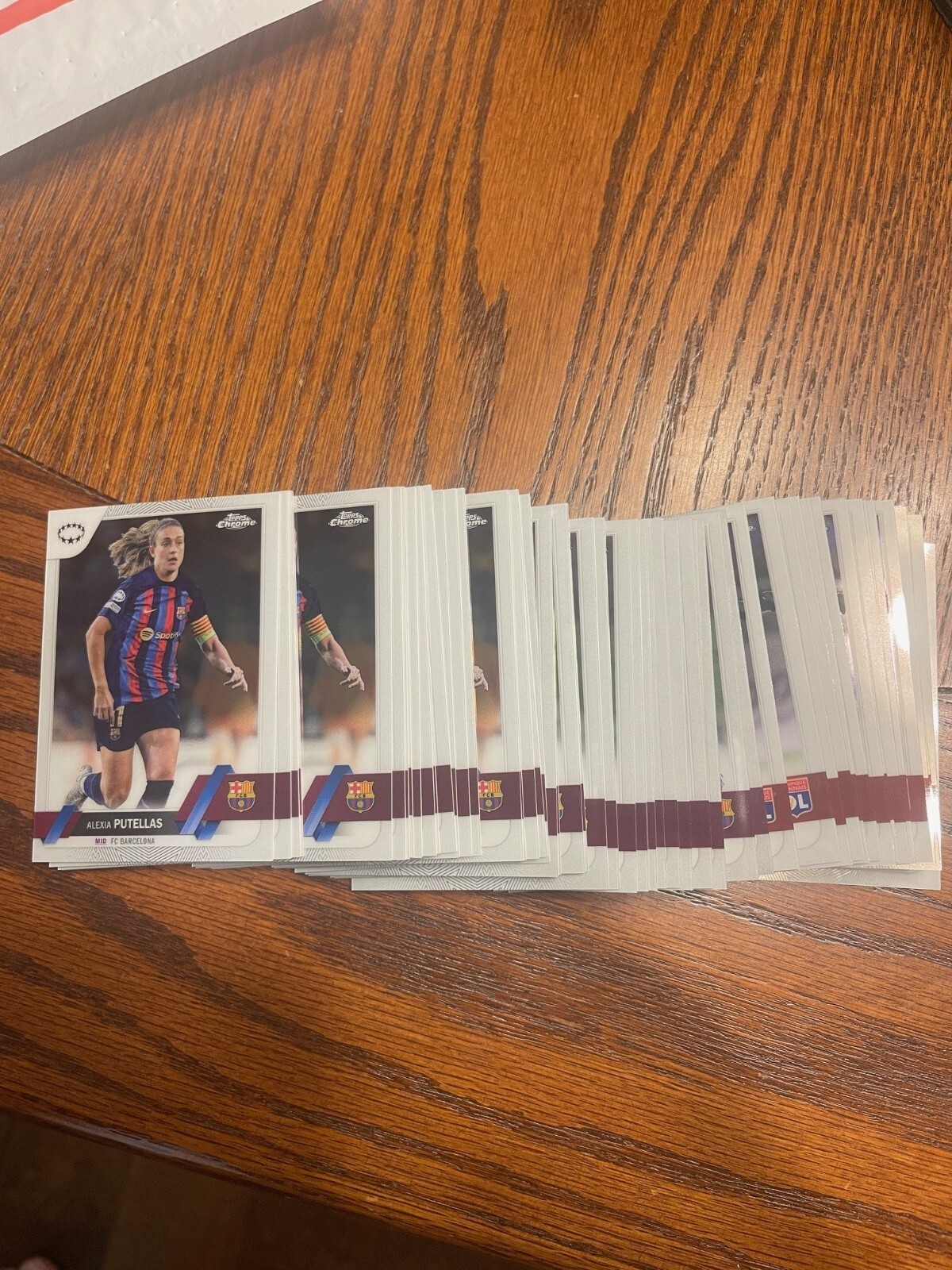 2022-23 Topps Chrome UEFA Women’s Champions League Soccer COMPLETE SET #1-100