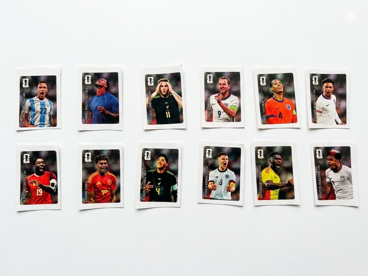 COMPLETE SET of 12 2026 FIFA World Cup Soccer Stickers Panini Coca Cola Lot USA