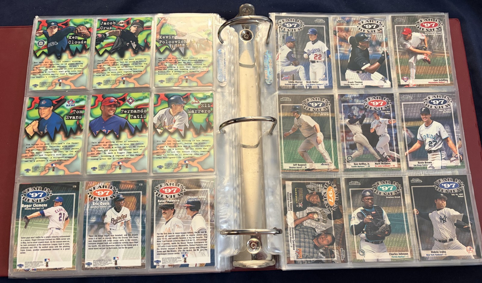 1998 Fleer Sports Illustrated Complete Set + 3 Inserts Sets in Pages & Binder!!!